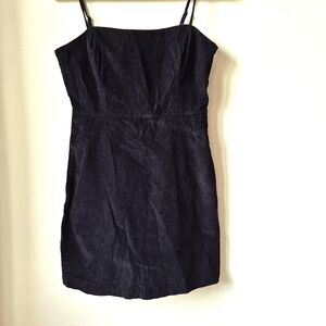 ARITZIA Wilfred Isabelle Corduroy black Mini Dress  s6 EUC dark feminine